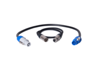 CABLE-SET CONTAINING ONE POWERCON-POWERCON PATCH CABLE (50CM) AND ONE XLR-XLR PATCH CABLE (50CM)
